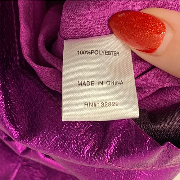 superdown. Revolve. Size X Large. Metallic Purple Skirt. 💜 - Picture 11 of 12